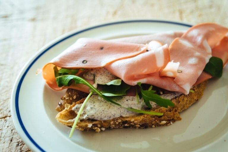 Mortadella sandwich