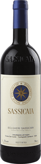 Tenuta San Guido Sassicaia Super Tuscan Italian red wine bottle