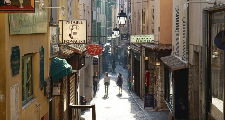 French town road and fromagerie