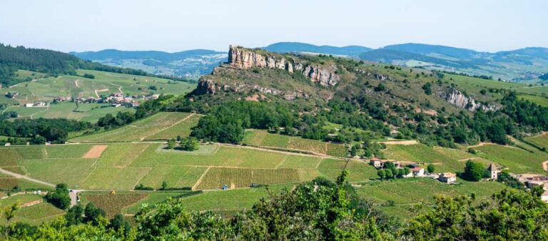 Pouilly-Fuisse land in Burgundy, France